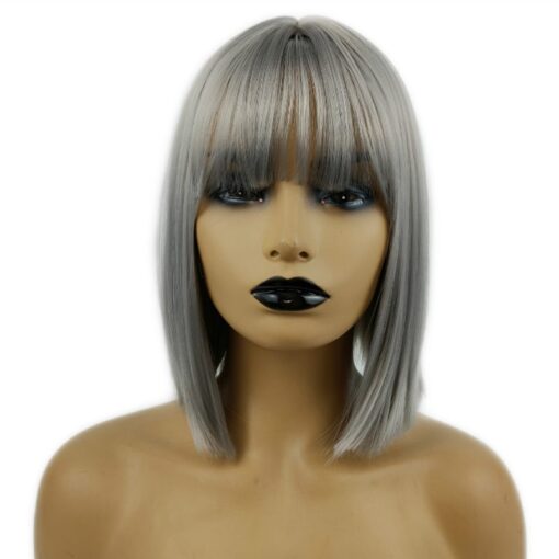 Women Basic Air Bangs ​Short Straight Wig - Image 4