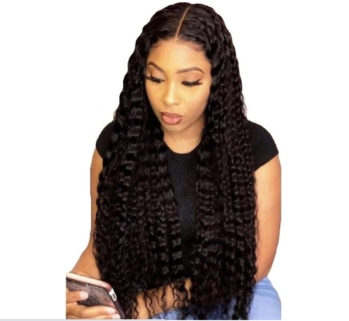 Gorgeous wavy 13X6 deeper parting lace frontal wig remy human hair brazilian hair wigs for black women