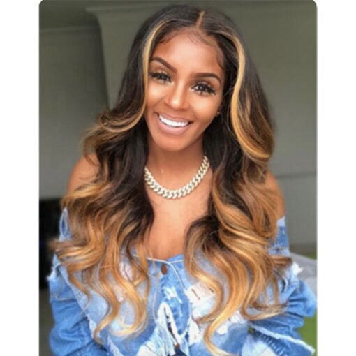 Balayage colors brazilian remy human hair hd lace wigs 5X5 hd lace closure wigs