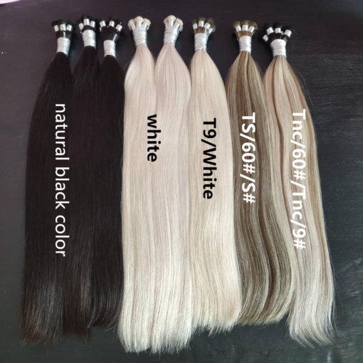 Hair extension super double drawn virgin european remy human hair hand tied weft