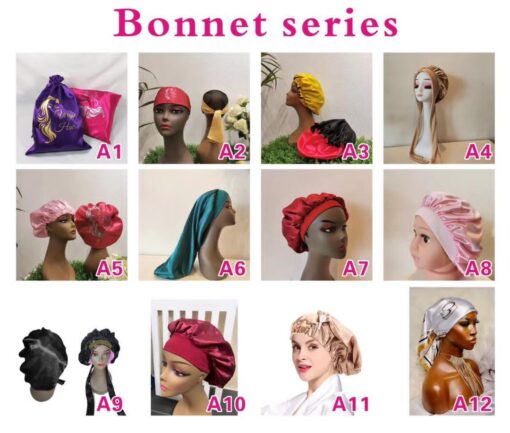 fancyNflawless satin bonnets