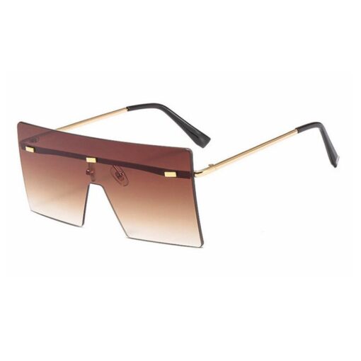 Luxury Rimless Oversized Sunglasses