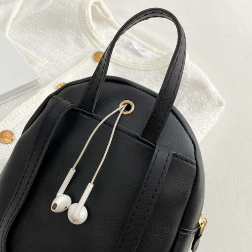 Women'S Fashion Studded Pu Leather Backpack - Image 9